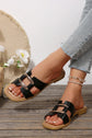 Blair Metal Decor Cut Out Square Toe Slippers