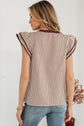Karter Ruffled Short Sleeve Blouse