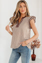 Karter Ruffled Short Sleeve Blouse