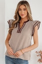 Karter Ruffled Short Sleeve Blouse