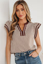 Karter Ruffled Short Sleeve Blouse