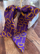 The  Gameday Signature Scarf- Purple And Yellow Gold