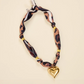 Golden Wild Heart Scarf Necklace