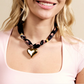 Golden Wild Heart Scarf Necklace
