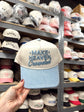 Make Heaven Crowded Vintage Trucker Hat