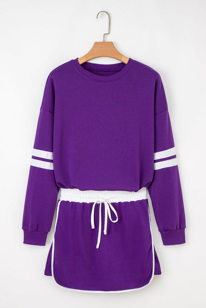 Sophia Shoulder Pullover Mini Skirt