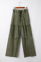 Paisley Leg Patchwork Drawstring Pants