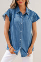 Keyla Ruffled Short Sleeve Shirt