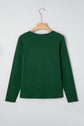 Alejandra Detail Solid Color Long Sleeve Top