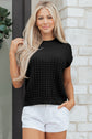Marina Textured Short Sleeve Sweater