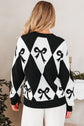 Daetta Rhombus Knit Loose Sweater