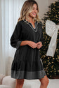 Patara Sleeve Tiered Mini Dress