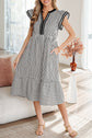 Opal Contrast Trim Midi Dress