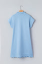 Blake Scallop Hem Mini Dress