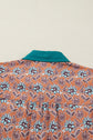 Alia Floral Contrast Collared Shirt