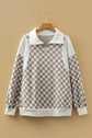 Rosalia Ribbed Patchwork Loose Sweatshirt