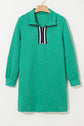 Amayah Zipper Shift Mini Dress