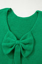 Raven Backless Bubble Sleeve Sweater