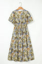 Nora Puff Sleeve Long Dress