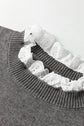 Katelyn Patchwork Cuffs Loose Sweater