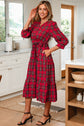Della Ruffle Hem Long Dress