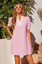 Eleanora Puff Sleeve Mini Dress