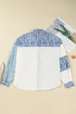 Livia Striped Patchwork Casual PLUS Shirt