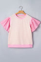 Hope Short Sleeve Patchwork Blouse