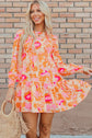 Jane Sleeve Ruffle Mini Dress