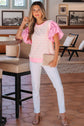 Hope Short Sleeve Patchwork Blouse