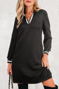 Edith Sleeve Shift Mini Dress