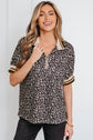 Jennifer Patchwork Short Sleeve Top