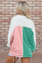 Kehlani Ribbed Collared Oversized Sweatshirt