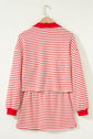 Zaylee Collared Drop Shoulder Pullover