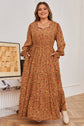 Charleigh Sleeve Tiered Maxi PLUS Dress