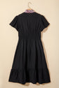 Ana Smocked Waist Ruffled PLUS Dress