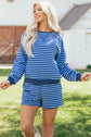 Chloe Casual Short Set Long Sleeve Top Set