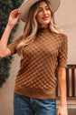 Malaysia Ribbed Short Sleeve Sweater
