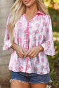 Araceli Ruffled Half Sleeve Shirt