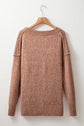 Luciana Eyelet Drop Shoulder Sweater