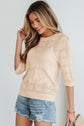 Belen Knit Short Sleeve Sweater