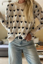Aspyn Ribbed Trim Loose Sweater