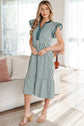 Ophelia Contrast Trim Midi Dress