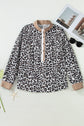 Kayleigh Print Contrast Trim Long Sleeve PLUS Top