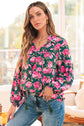 Cleo Collar Puff Sleeve Blouse