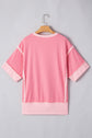 Katie Raw Seam High Low Side Split Top