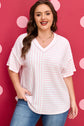 Nora Seam Patchwork T PLUS Shirt