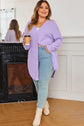 Rosie Waffle Knit Front PLUS Cardigan