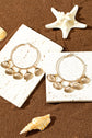 Lyra Vacation Shell Hoop Earrings