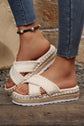Lana Knit Platform Slide Slippers